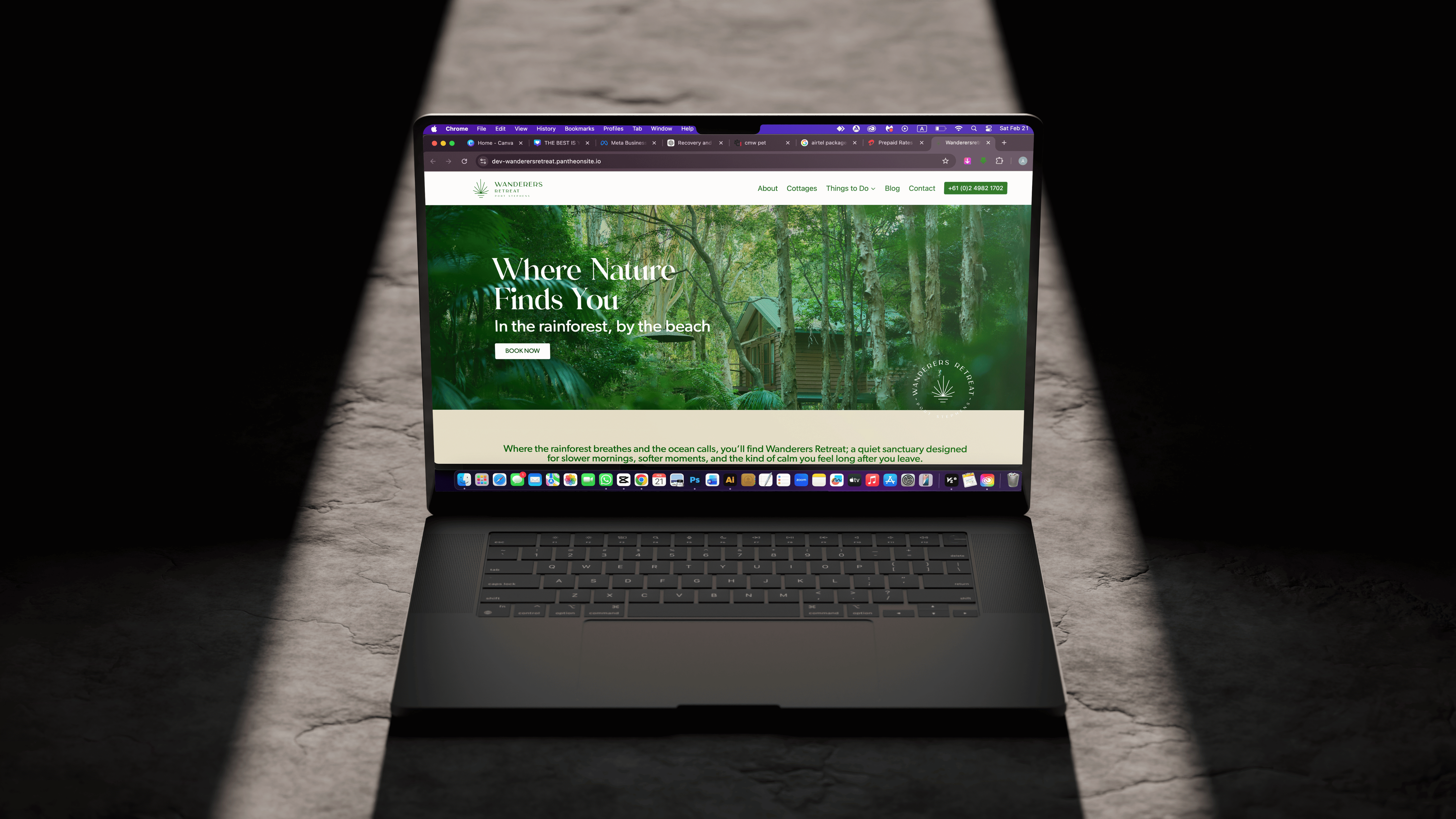 Wanderers Retreat business website project