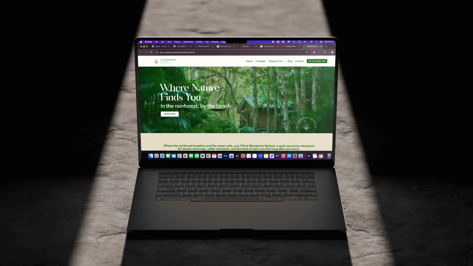Wanderers Retreat business website project