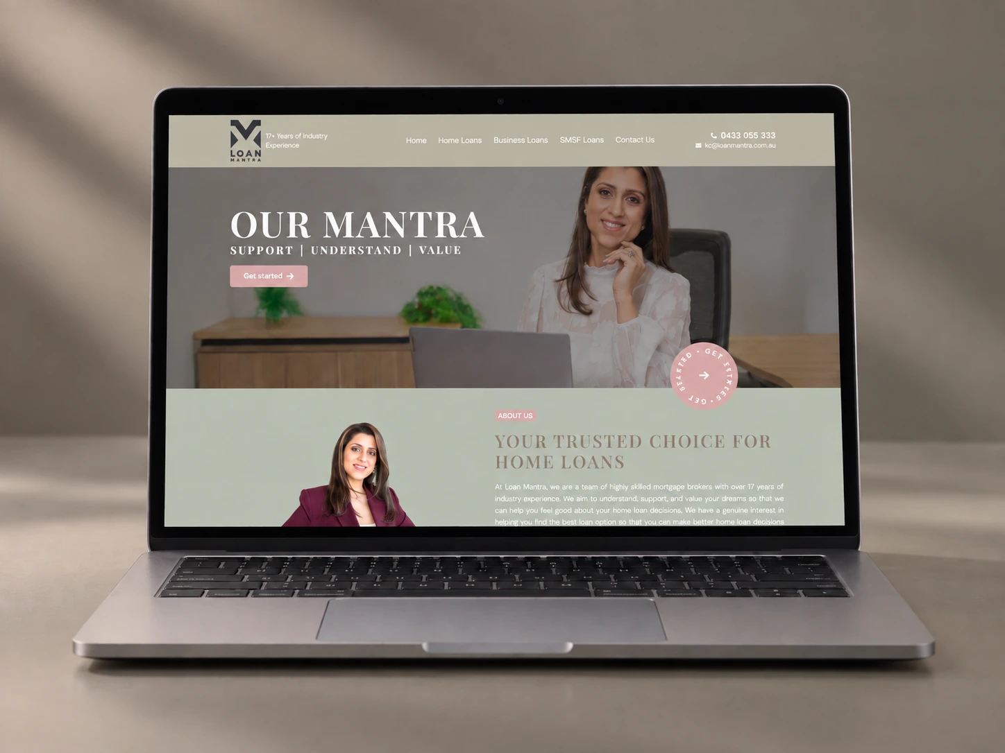 Loan Mantra responsive website design