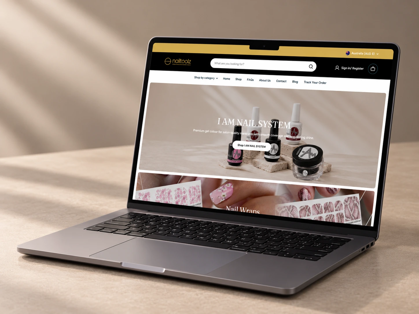Nailtoolz Australia eCommerce website design